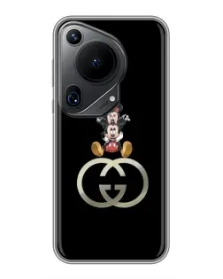 Чехол для Huawei Pura 70 Ultra с картинкой «Минни Маус на лого»