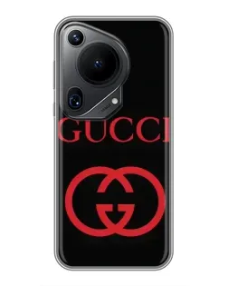 Чехол для Huawei Pura 70 Ultra с картинкой «Gucci — красный логотип»
