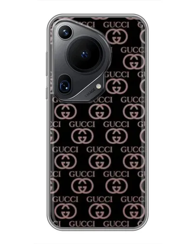 Чехол для Huawei Pura 70 Ultra с картинкой «Классическая монограмма Gucci»
