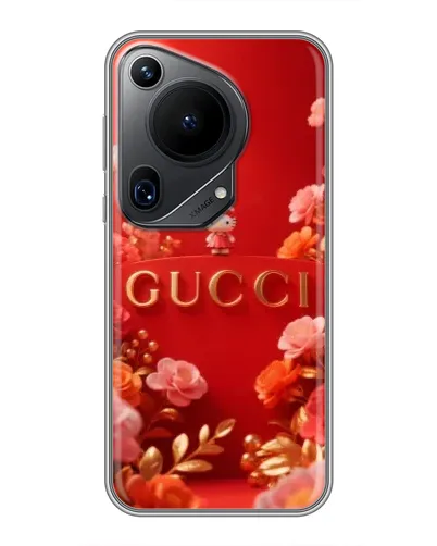 Чехол для Huawei Pura 70 Ultra с картинкой «Gucci — золотой сад»
