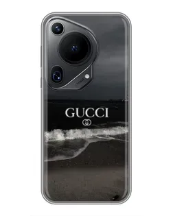 Чехол для Huawei Pura 70 Ultra с картинкой «Gucci — морской прибой»