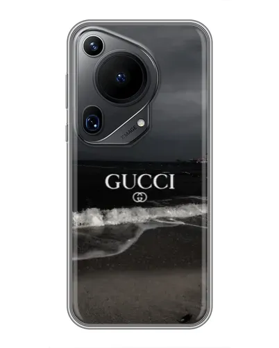 Чехол для Huawei Pura 70 Ultra с картинкой «Gucci — морской прибой»