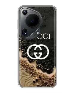 Чехол для Huawei Pura 70 Ultra с картинкой «Gucci — песчаные дюны»