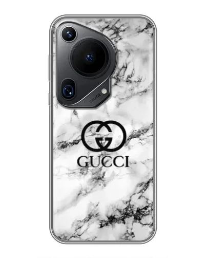 Чехол для Huawei Pura 70 Ultra с картинкой «Gucci — мраморный шик»