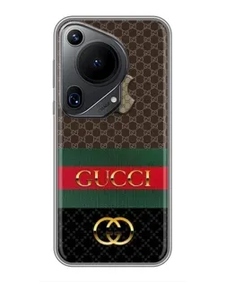 Чехол для Huawei Pura 70 Ultra с картинкой «Gucci — брендированный десерт»