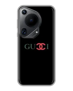 Чехол для Huawei Pura 70 Ultra с картинкой «Gucci — красный градиент»