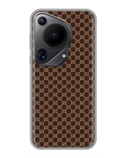 Чехол для Huawei Pura 70 Ultra с картинкой «Gucci — шоколадная сетка»