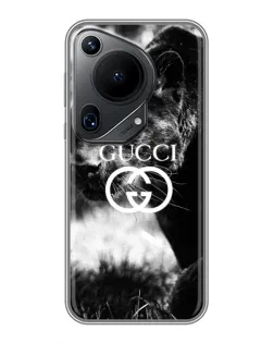 Чехол для Huawei Pura 70 Ultra с картинкой «Gucci — дикая природа»