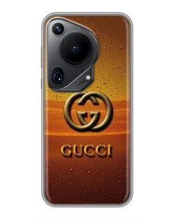 Чехол для Huawei Pura 70 Ultra с картинкой «Gucci — солнечный градиент»