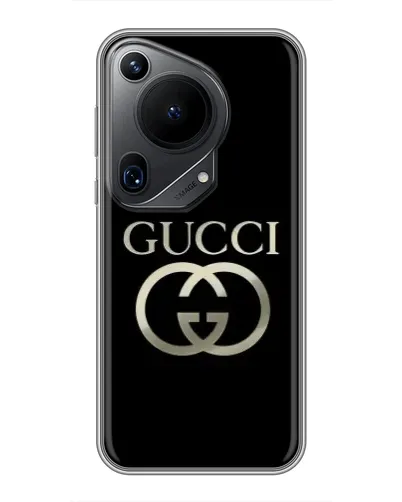 Чехол для Huawei Pura 70 Ultra с картинкой «Gucci — золото на черном» Чехол для Huawei Pura 70 Ultra с картинкой «Gucci — золото на черном»