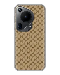 Чехол для Huawei Pura 70 Ultra с картинкой «Gucci — классический беж»