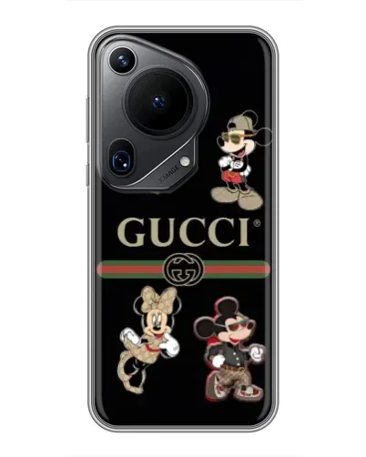 Чехол для Huawei Pura 70 Ultra с картинкой «Gucci — герои Disney и монограмма» Чехол для Huawei Pura 70 Ultra с картинкой «Gucci — герои Disney и монограмма»
