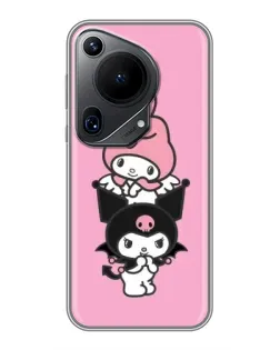 Чехол для Huawei Pura 70 Ultra с картинкой «My Melody и Kuromi» Чехол для Huawei Pura 70 Ultra с картинкой «My Melody и Kuromi»