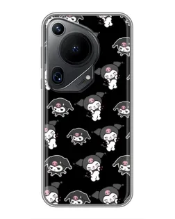 Чехол для Huawei Pura 70 Ultra с картинкой «Черный паттерн Kuromi» Чехол для Huawei Pura 70 Ultra с картинкой «Черный паттерн Kuromi»