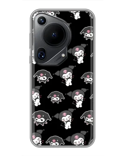 Чехол для Huawei Pura 70 Ultra с картинкой «Черный паттерн Kuromi» Чехол для Huawei Pura 70 Ultra с картинкой «Черный паттерн Kuromi»