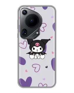 Чехол для Huawei Pura 70 Ultra с картинкой «Kuromi и лавандовые сердца» Чехол для Huawei Pura 70 Ultra с картинкой «Kuromi и лавандовые сердца»