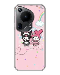 Чехол для Huawei Pura 70 Ultra с картинкой «My Melody и Kuromi» Чехол для Huawei Pura 70 Ultra с картинкой «My Melody и Kuromi»