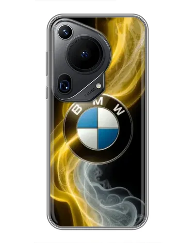 Чехол для Huawei Pura 70 Ultra с картинкой «Золотистый дым BMW» Чехол для Huawei Pura 70 Ultra с картинкой «Золотистый дым BMW»