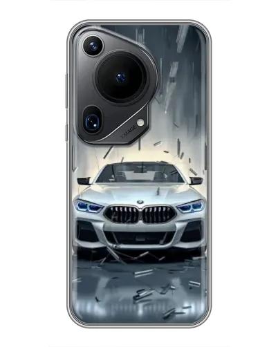 Чехол для Huawei Pura 70 Ultra с картинкой «BMW в свете фар» Чехол для Huawei Pura 70 Ultra с картинкой «BMW в свете фар»