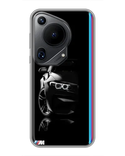 Чехол для Huawei Pura 70 Ultra с картинкой «Силуэт BMW в темноте» Чехол для Huawei Pura 70 Ultra с картинкой «Силуэт BMW в темноте»