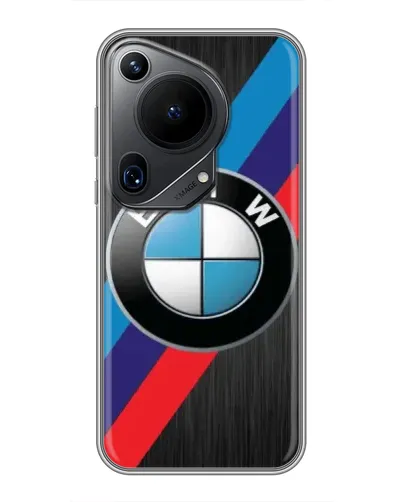 Чехол для Huawei Pura 70 Ultra с картинкой «BMW M-stripes стиль» Чехол для Huawei Pura 70 Ultra с картинкой «BMW M-stripes стиль»