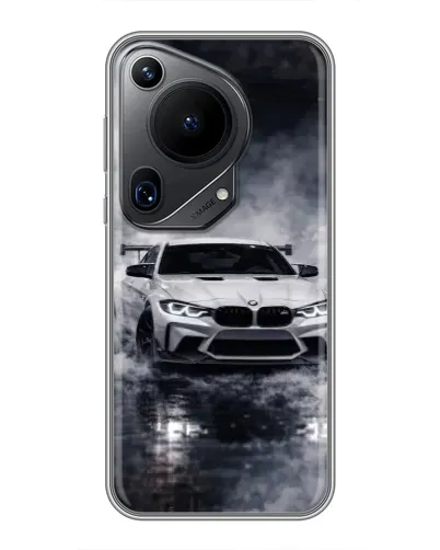 Чехол для Huawei Pura 70 Ultra с картинкой «BMW сквозь туман» Чехол для Huawei Pura 70 Ultra с картинкой «BMW сквозь туман»