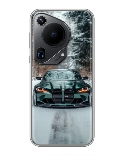 Чехол для Huawei Pura 70 Ultra с картинкой «BMW в зимнем лесу» Чехол для Huawei Pura 70 Ultra с картинкой «BMW в зимнем лесу»