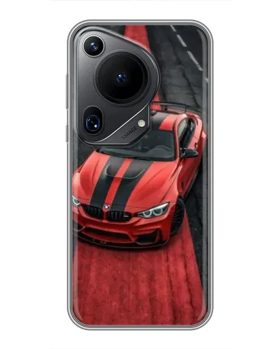 Чехол для Huawei Pura 70 Ultra с картинкой «BMW на красной дорожке» Чехол для Huawei Pura 70 Ultra с картинкой «BMW на красной дорожке»
