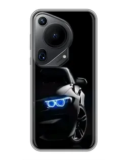 Чехол для Huawei Pura 70 Ultra с картинкой «BMW — ночной взгляд»
