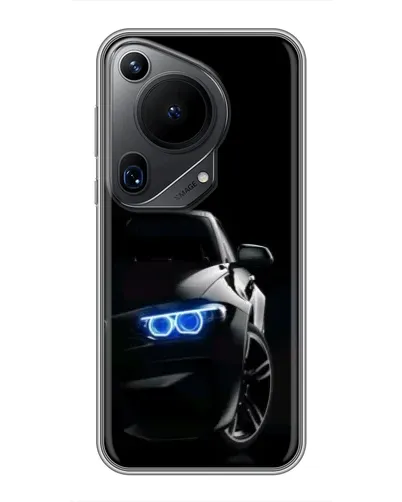 Чехол для Huawei Pura 70 Ultra с картинкой «BMW — ночной взгляд» Чехол для Huawei Pura 70 Ultra с картинкой «BMW — ночной взгляд»