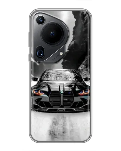 Чехол для Huawei Pura 70 Ultra с картинкой «BMW — акварельный дрифт» Чехол для Huawei Pura 70 Ultra с картинкой «BMW — акварельный дрифт»