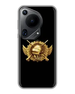 Чехол для Huawei Pura 70 Ultra с картинкой «PUBG — оранжевый градиент» Чехол для Huawei Pura 70 Ultra с картинкой «PUBG — оранжевый градиент»