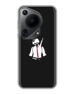 Чехол для Huawei Pura 70 Ultra с картинкой «PUBG — силуэт воина» Чехол для Huawei Pura 70 Ultra с картинкой «PUBG — силуэт воина»