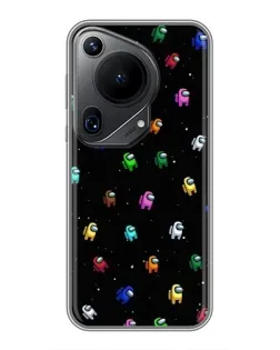 Чехол для Huawei Pura 70 Ultra с картинкой «Экипаж Among Us»