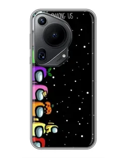 Чехол для Huawei Pura 70 Ultra с картинкой «Команда Among Us»