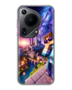 Чехол для Huawei Pura 70 Ultra с картинкой «Стив и космос» Чехол для Huawei Pura 70 Ultra с картинкой «Стив и космос»