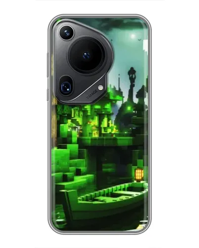 Чехол для Huawei Pura 70 Ultra с картинкой «Minecraft лесной пейзаж» Чехол для Huawei Pura 70 Ultra с картинкой «Minecraft лесной пейзаж»