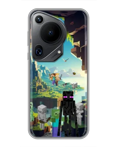 Чехол для Huawei Pura 70 Ultra с картинкой «Эндермен в лесу» Чехол для Huawei Pura 70 Ultra с картинкой «Эндермен в лесу»