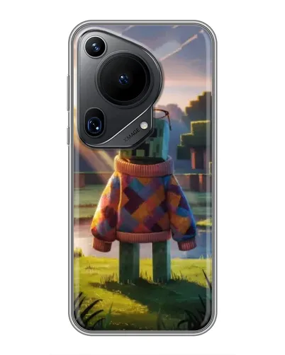 Чехол для Huawei Pura 70 Ultra с картинкой «Крипер в свитере» Чехол для Huawei Pura 70 Ultra с картинкой «Крипер в свитере»