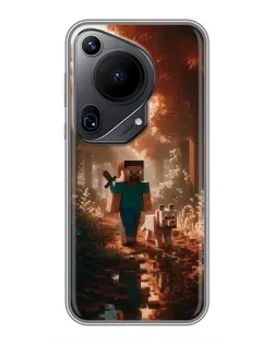 Чехол для Huawei Pura 70 Ultra с картинкой «Стив в лесу» Чехол для Huawei Pura 70 Ultra с картинкой «Стив в лесу»