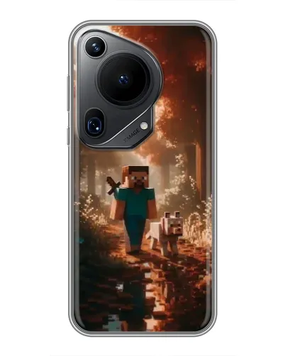 Чехол для Huawei Pura 70 Ultra с картинкой «Стив в лесу» Чехол для Huawei Pura 70 Ultra с картинкой «Стив в лесу»