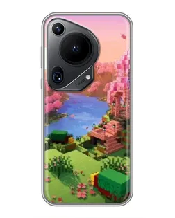 Чехол для Huawei Pura 70 Ultra с картинкой «Розовое дерево Minecraft» Чехол для Huawei Pura 70 Ultra с картинкой «Розовое дерево Minecraft»