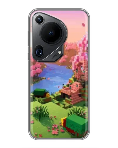 Чехол для Huawei Pura 70 Ultra с картинкой «Розовое дерево Minecraft» Чехол для Huawei Pura 70 Ultra с картинкой «Розовое дерево Minecraft»