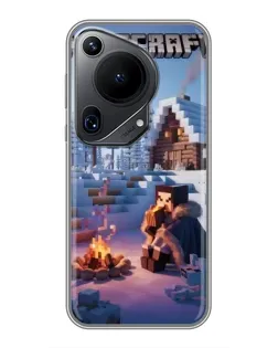 Чехол для Huawei Pura 70 Ultra с картинкой «Зимний Minecraft» Чехол для Huawei Pura 70 Ultra с картинкой «Зимний Minecraft»