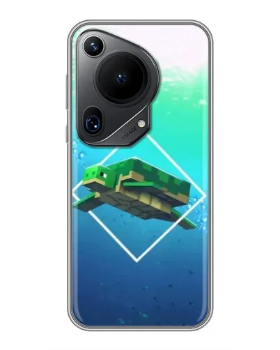 Чехол для Huawei Pura 70 Ultra с картинкой «Черепаха Minecraft» Чехол для Huawei Pura 70 Ultra с картинкой «Черепаха Minecraft»