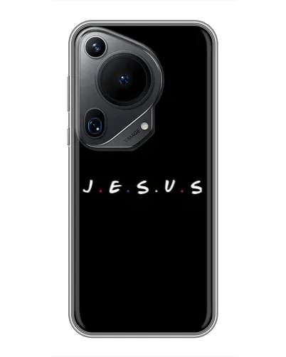 Чехол для Huawei Pura 70 Ultra с картинкой «Точки веры J.E.S.U.S.»