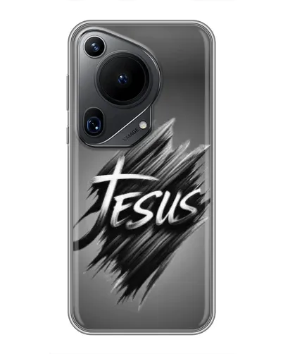 Чехол для Huawei Pura 70 Ultra с картинкой «Надпись Jesus Graffiti»