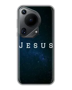 Чехол для Huawei Pura 70 Ultra с картинкой «Звездное небо Jesus»