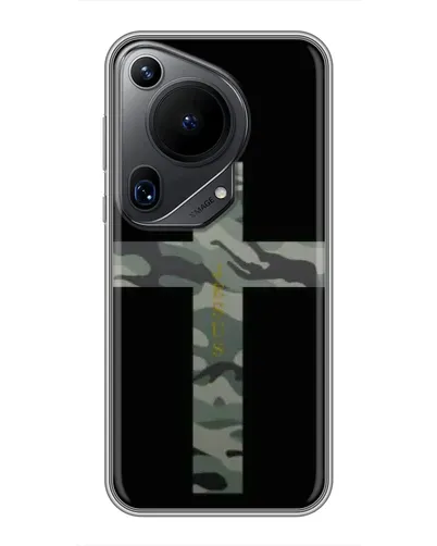 Чехол для Huawei Pura 70 Ultra с картинкой «Милитари Крест»