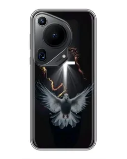 Чехол для Huawei Pura 70 Ultra с картинкой «Голубь и Свет»